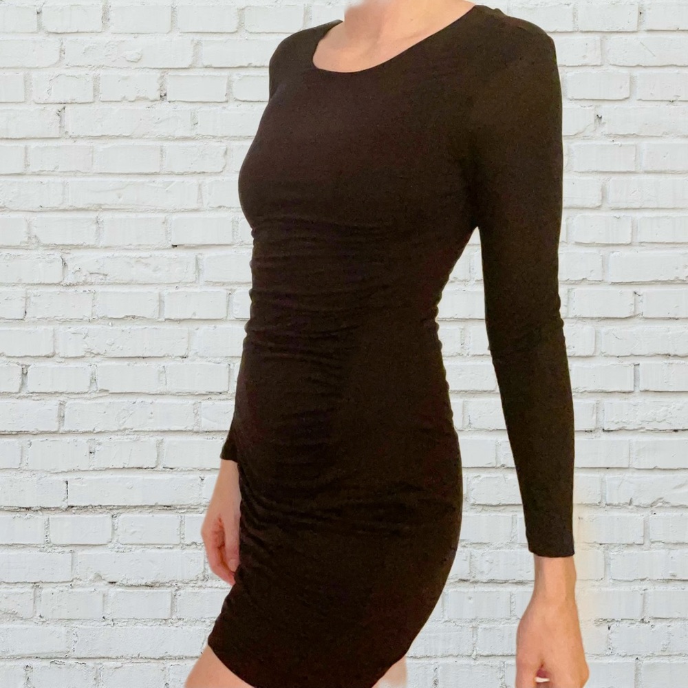 H&M Classic Black Dress Long Sleeve